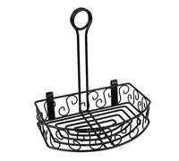 Olympia CN851 Support à condiments avec clip pour menu, 230 x 215 x 155 mm, noir