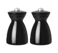 Olympia Dark Wood Salt & Pepper Mill Set Black