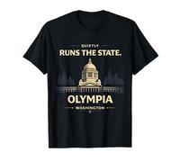 Olympia Dirige tranquillement Le Capitole de l'État de Washington T-Shirt