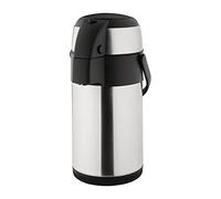 Olympia Distributeur de Boissons Chaudes Airpot à Pompe 2,5 Litres, Acier Inoxydable, Double Paroi Isotherme sous Vide, Buffet Petit-Déjeuner Restaurant et Usage Domestique, Thé et Café | K635