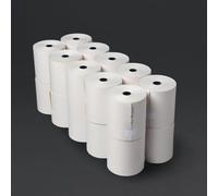 Olympia DK596 Lot de 20 rouleaux de caisse non thermique 2 plis Blanc et jaune 76 x 70 mm