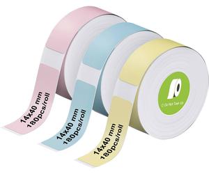 Olympia Etiquette (rouleau) 40 x 14 mm bleu, rose, jaune 3 pc(s) 6314 Etiquette universelles