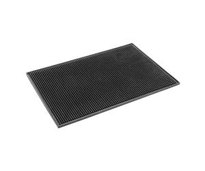 Olympia F977 Tapis de bar en caoutchouc antidérapant, noir 450 x 300 mm