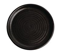 Olympia FA316 Lot de 6 assiettes rondes en toile Noir 180 mm