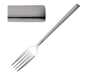 Olympia Fourchette de table Napoli en acier inoxydable (Lot de 12) , finition polie, 205 (L) mm, 18/10, couverts modernes et fins, CB635