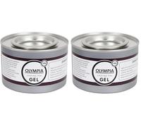 Olympia Gel Combustible éthanol pour Chauffe Plat 200 g (Lot de 12), Carburant bioéthanol Facile à Allumer, CE241