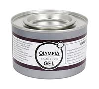 Olympia Gel Combustible éthanol pour Chauffe Plat 200 g (Lot de 12), Carburant bioéthanol Facile à Allumer, CE241