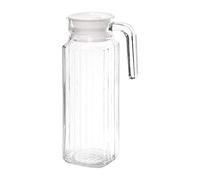 Olympia GF922 Lot de 6 carafes en verre nervuré 1 l