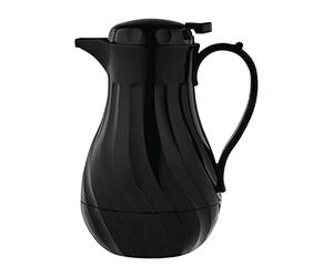 Olympia GL970 Carafe isotherme en forme de tourbillon Noir Capacité 2 l Hauteur 284 mm Diamètre 182 mm