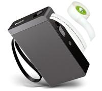 OLYMPIA Imprimante d'étiquettes P22 Noire | Étiqueteuse | Imprimante Thermique Bluetooth pour la Cuisine, Le Bureau et Les Loisirs