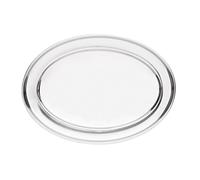 Olympia K366 Plat de service ovale en acier inoxydable poli 45,7 cm de diamètre