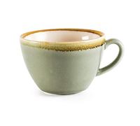 Olympia Kiln GP480 Lot de 6 tassesà cappuccino en porcelaine Vert Capacité 340 ml