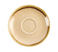 Olympia Soucoupes GP331 à cappuccino en grès 140 mm – Lot de 6