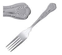 Olympia Kings Fourchette à dessert (lot de 12), en acier inoxydable poli, taille : 185 (L) mm, passent au lave-vaisselle, usage professionnel et domestique, D686