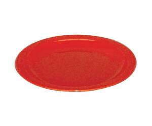 Olympia Kristallon assiette en polycarbonate rouge - 230mm 9" (boîte 12)
