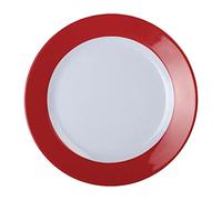Olympia Kristallon Assiettes en mélamine aile rouge 260 mm (lot de 6), idéal pour une utilisation dans les hôpitaux, les écoles et les maisons de retraite, DE602