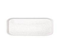 Olympia Kristallon Plateau de Cantine en Fibre de Verre Granit Clair - Plateaux Réutilisables en Plastique pour Aliments, Service Blanc pour Cuisine, Bar, Restaurant GF241