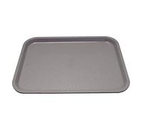 Olympia Kristallon Plateau fast food en plastique gris, taille : 345 x 265 mm, polypropylène gris, usage professionnel et domestique, DP217