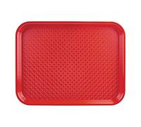 Olympia Kristallon plateau service alimentaire Rouge - 350x450mm
