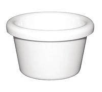 Ramequins Lisses Blancs En Mélamine 63Mm Kristallon 63(Ø) Mm. 43Ml. Blanc. Lot De 12 Pièces.