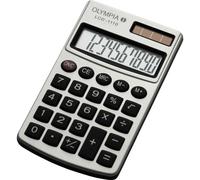 Olympia LCD 1110 Calculatrice de poche argent Ecran: 10 solaire, à pile(s) (l x