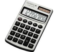 Olympia LCD 1110 Calculatrice de poche argent Ecran: 10 solaire, à pile(s) (l x H x P) 70 x 10 x 117 mm