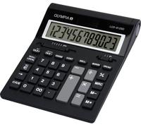 Olympia LCD 612 SD Calculatrice de bureau noir Ecran: 12 à pile(s) (l x H x P) 212 x 42 x 162 mm