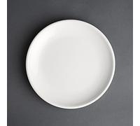Olympia Lot de 12 assiettes de service en grès Blanc 200 mm