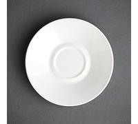 Olympia Soucoupes en porcelaine blanche pour café expresso – Lot de 12