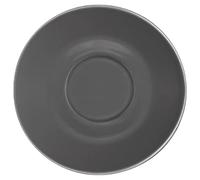 Olympia Lot de 12 soucoupes pour café en porcelaine au charbon
