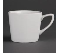Olympia Lot de 12 tasses basses en porcelaine Blanc 200 ml