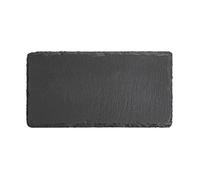 Olympia Lot de 2 planches en ardoise naturelle GN 1/3 pour présentation et service traiteur 325 x 176 mm