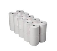 Olympia Lot de 20 rouleaux de papier cartonné non thermique 2 plis Blanc et rose 76 x 71 mm