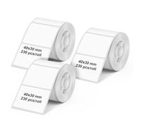 Olympia Étiquettes rouleau 6321 40 x 30 mm papier thermique direct blanc 3 pc(s)