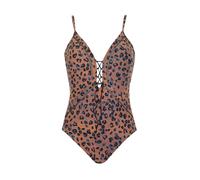 OLYMPIA Maillot de bain bleu / marron / noir, Taille XXXL