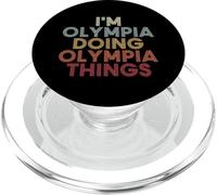 Olympia Name Olympia Personalized Name First Given PopSockets PopGrip pour MagSafe