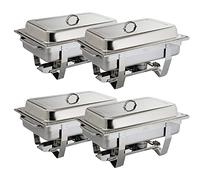 Chafing Dish Milan Inox GN 1/1 - Lot de 2 - Olympia - Capacité 9L - Finition miroir poli