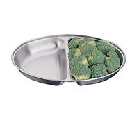 Olympia P185 Platà légumes ovale en acier inoxydable 25,4 cm