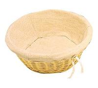 Olympia Panier en osier rond, taille : 90(H)x 230(Ø)mm, panier de présentation pour pains, pâtisseries, noix et fruits secs, usage professionnel et domestique, U747