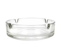 Olympia Petit cendrier transparent empilable en verre (lot de 24), clair, verre massif, taille: 107 mm de diamètre, cendriers de pub, D865