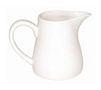 Olympia Pichet 170 ml/6 oz (lot de 6), Porcelaine Blanche, Pichet à Poignée Idéal pour Le Lait, la Crème, la Crème anglaise, les Sauces, la Sauce, Passe au Lave Vaisselle, Micro Ondes, U819