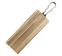 Olympia Planche à pagaie rectangulaire en bois d'acacia avec poignée en métal 575 x 150 x 20 mm