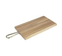 Olympia Planche à pagaie rectangulaire en bois d'acacia avec poignée en métal 615 x 260 x 20 mm