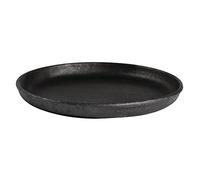 Olympia Plat à Grésiller Rond en Fonte 22 cm, Gris, Compatible Induction, Taille: 30 x 220(Dia)mm, Poignée Amovible, Culotter Avant Utilisation pour Surface Antiadhésive, Plat à Grésiller, GJ556