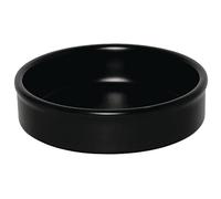 Olympia Plat empilable en porcelaine Olympia noir mat (lot de 6), grès, taille : 134 x 30 mm, passe au four, au micro ondes et au lave-vaisselle, DK833