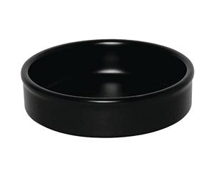 Olympia Plat empilable en porcelaine Olympia noir mat (lot de 6), grès, taille : 134 x 30 mm, passe au four, au micro ondes et au lave-vaisselle, DK833