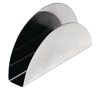 Olympia - Porte-serviettes argenté demi-lune