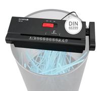 Olympia PS 16 Destructeur de Fichiers 2704 Coupe de la Bande 6mm pour 6 Feuilles, Noir