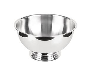 Olympia - Seau à vin et champagne Olympia en acier inoxydable poli - Seau à glace argenté pour fêtes de jardin, barbecues, pour refroidir canettes et bouteilles CK800