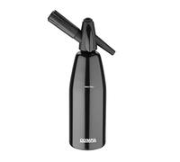 Olympia - Siphon à soda 1 L, noir, carbonise les boissons avec du CO2 pour réaliser des sodas, compatible avec des cartouches de CO2, CE341